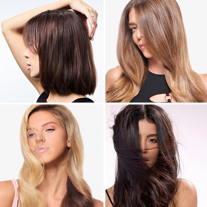 L'ANGE HAIR Le Volume 2-in-1 Titanium Blow Dryer Brush | Hot Air Brush for Hair Drying & Styling | Ionic Oval Barrel for Smooth, Frizz-Free Volume | (Blush – 75mm)