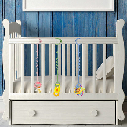 Toy Straps for Baby,RTMOK Silicone Setpacifier Clip,Applies to Car Seat Toy,Teether Toy,High Chair,Stroller Accessories,Baby Toy Clips,Cribs,Rocking Chair (Multicolored)