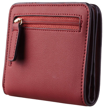 Toughergun Wallet Women Rfid Blocking Small Compact Bifold Luxury Leather Pocket Wallet Ladies Mini Purse with ID Window