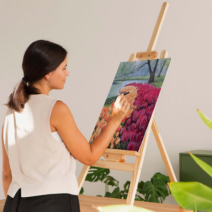 Elan Cotton Canvas Panels for Painting 40x50 CM, 6-Pack Acid-Free Art Canvases for Painting, Triple Primed Blank Canvases for Art, 40x50 Canvas Boards
