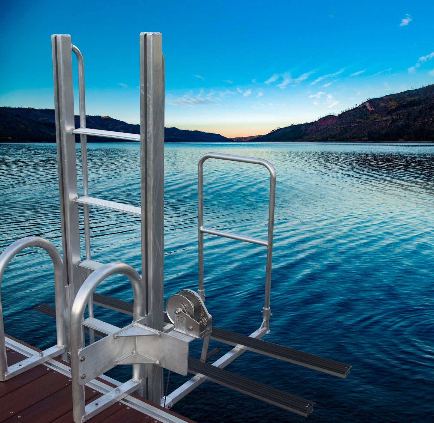 Golden Boat Lifts Kayak Launch, 3-7 Step Aluminum Dock System (3-Step Standard)