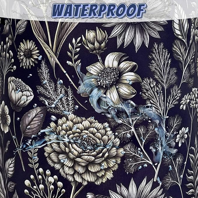 Vintage Floral Flowers Laundry Hamper Foldable Oxford Cloth Cute Laundry Basket