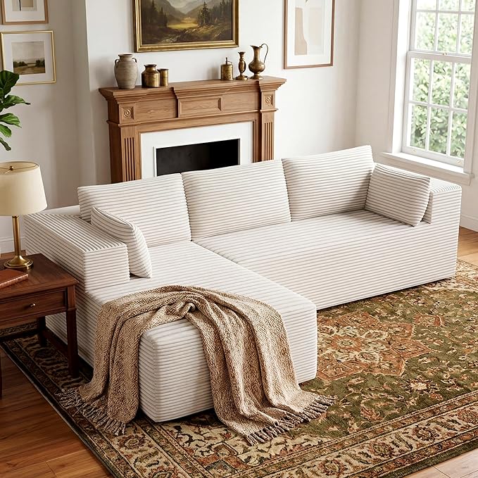 106" Cloud Sectional Boneless Couches