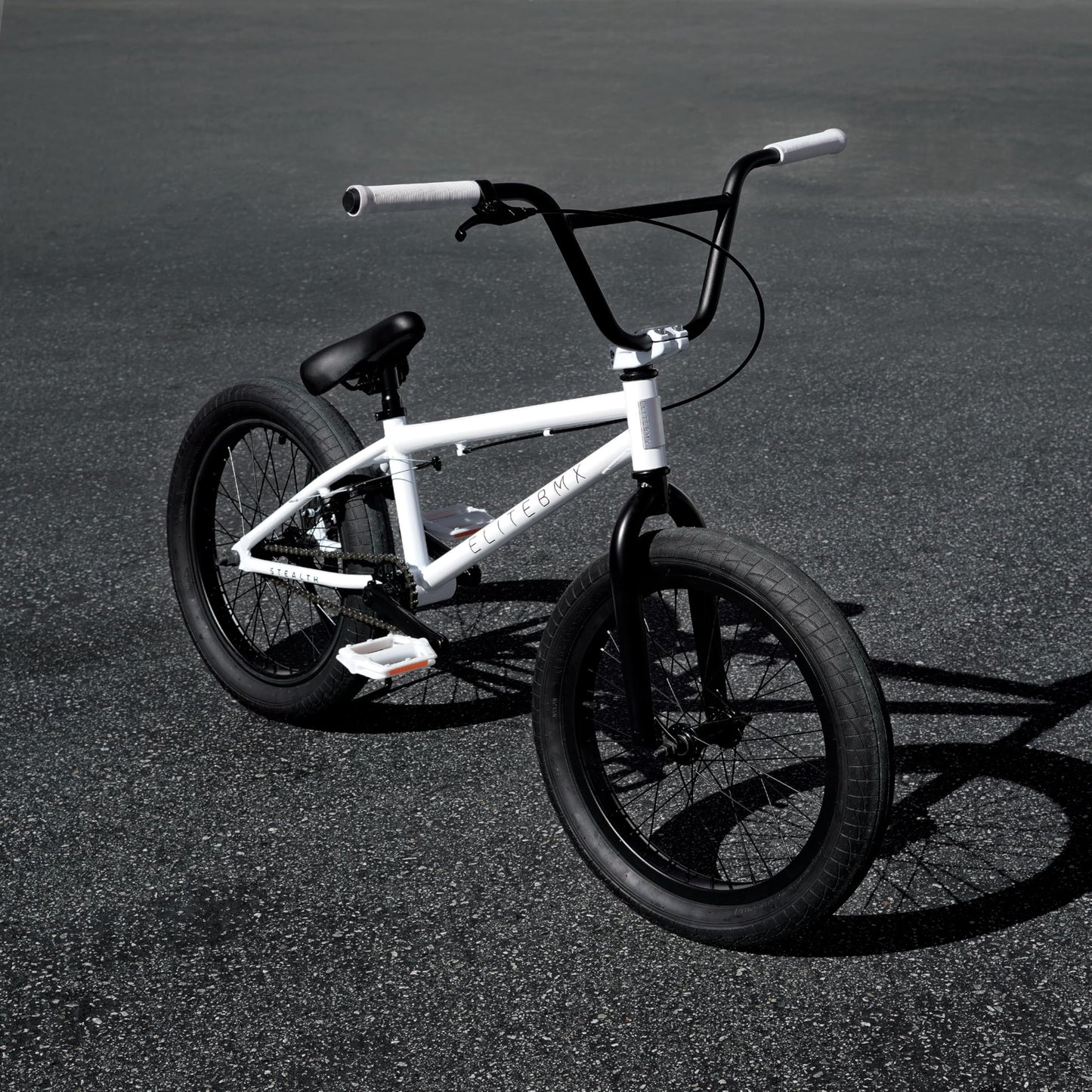 Elite BMX Freestyle Bike, Durable Steel Frame, Available in 16", 18", and 20" Sizes. New Sizes 26" and 29" BMX Bicycles. (White, 20")