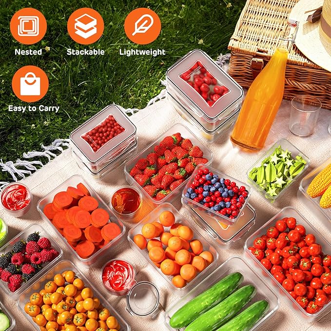 44 PCS Food Storage Container
