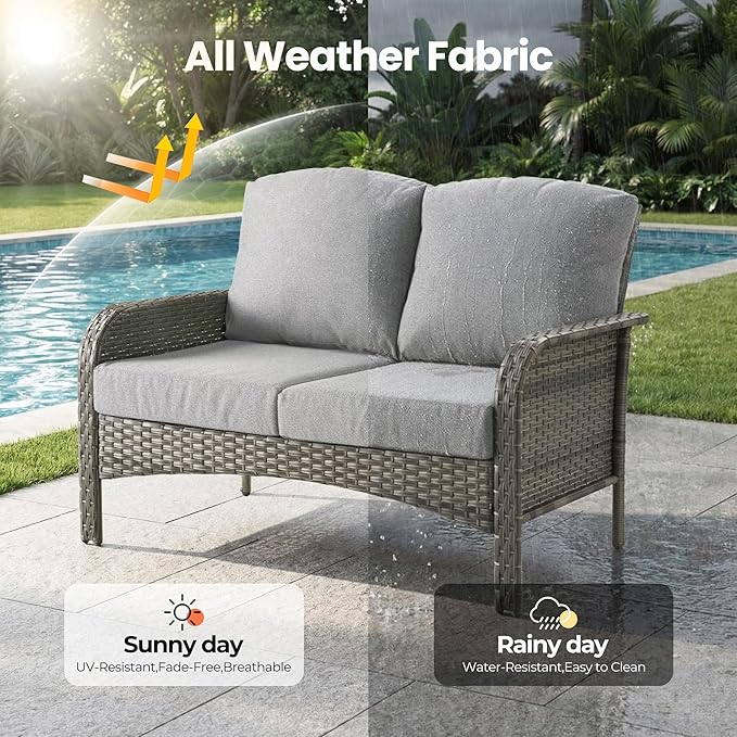 Weaxty Wicker Patio Furniture Set