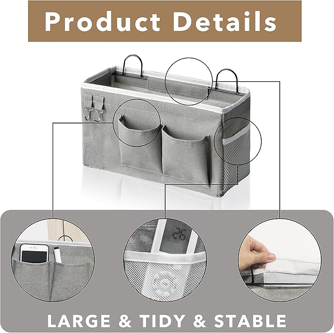 3pcs Hanging Baskets for Organizing, Fabric Wall storage Basket, Wall Organizer