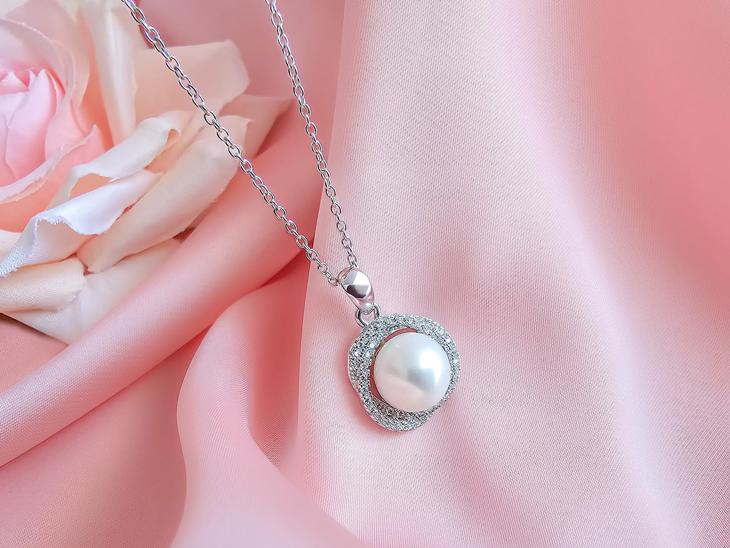 Gifts For Wife Wedding Anniversary - Mothers day gifts - AAA+ Real Pearl Necklaces For Women (18k Gold Plating 925 Sterling Silver) Mothers day necklace ideas Birthday Freshwater Pearl Necklace