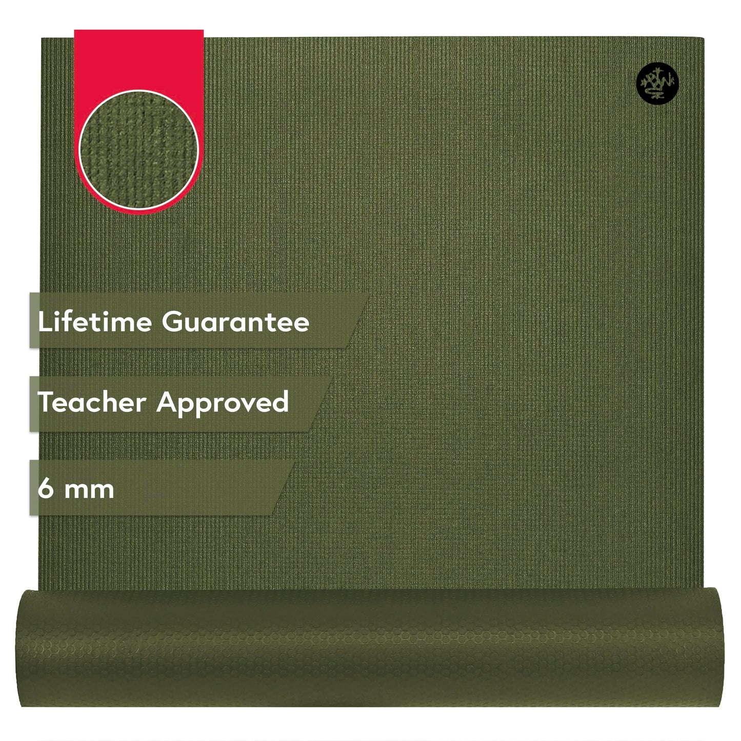 Manduka PRO Yoga Mat - 6mm | Lifetime Durability | Hygienic Construction | Premium Studio Quality | Teacher Approved