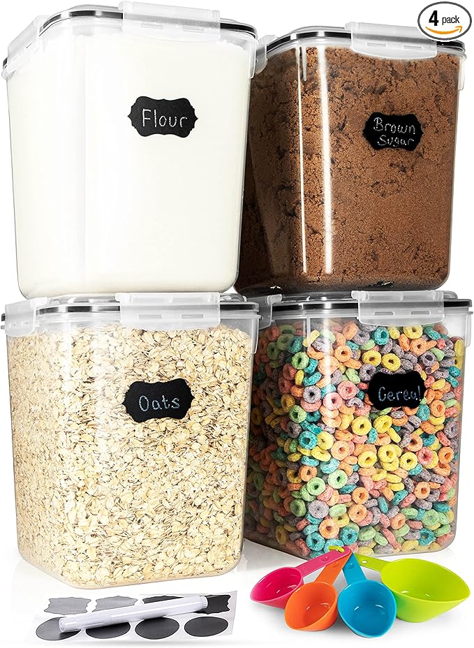 Flour Sugar Storage Containers Great Rice Canisters Sets