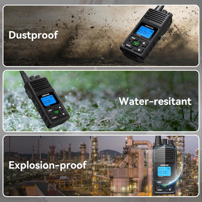 SAMCOM 2 Way Radios FPCN30A Two Way Radios Long Range Rechargeable 5 Watts UHF Professional Handheld Radios Walkie Talkies with GROUP CALL,1500mAh Battery and Earpieces for Commercial Business,3 Packs