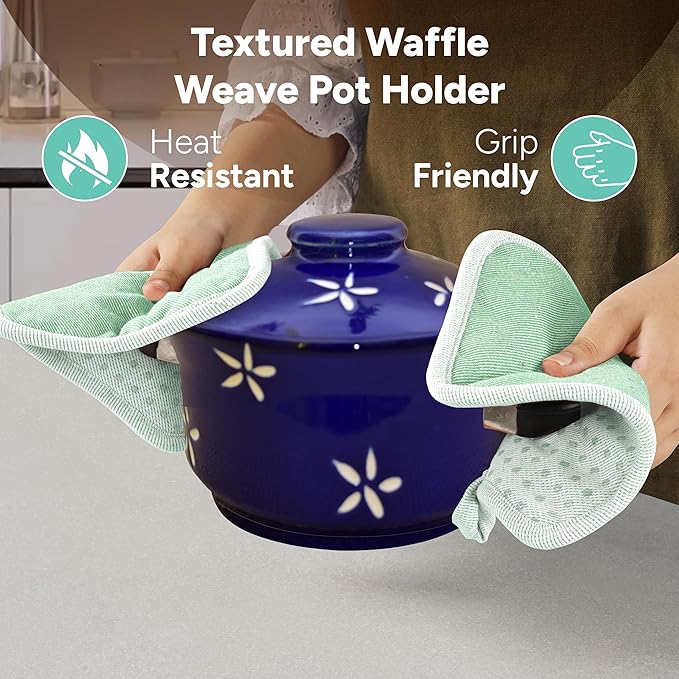 Casa Platino Heat Resistant Oven Mitts & Pot Holders, 4-Piece – Oven Mitt
