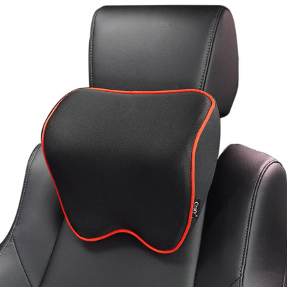 Crofy 2-Pack Car Neck Pillow, Softness Car Headrest Pillow for Driving with Adjustable Strap, 100% Memory Foam and Breathable Removable Cover, Comfortable Ergonomic Design, 4.7 Inches Thick
