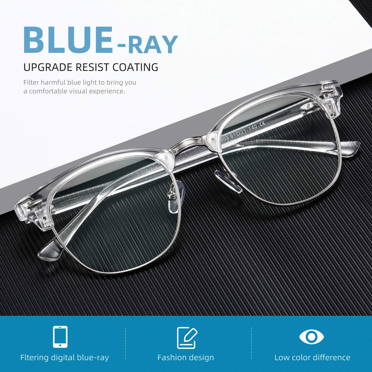 AOMASTE Blue Light Glasses for Woman/Men Computer Bluelight Glasses Womens/Mens