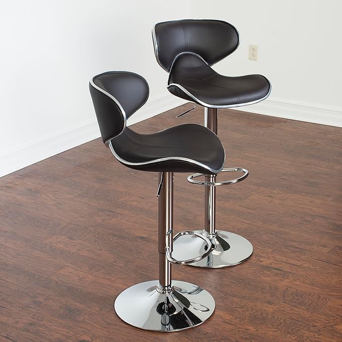 Roundhill Furniture Masaccio Cushioned Leatherette Upholstery Airlift