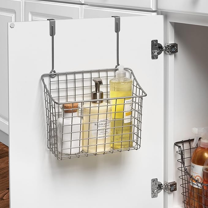 Spectrum Grid Over The Cabinet Wire Storage Basket Large