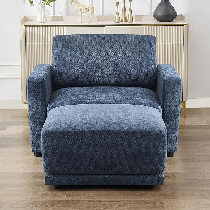 44.2" Chenille Oversized Chair
