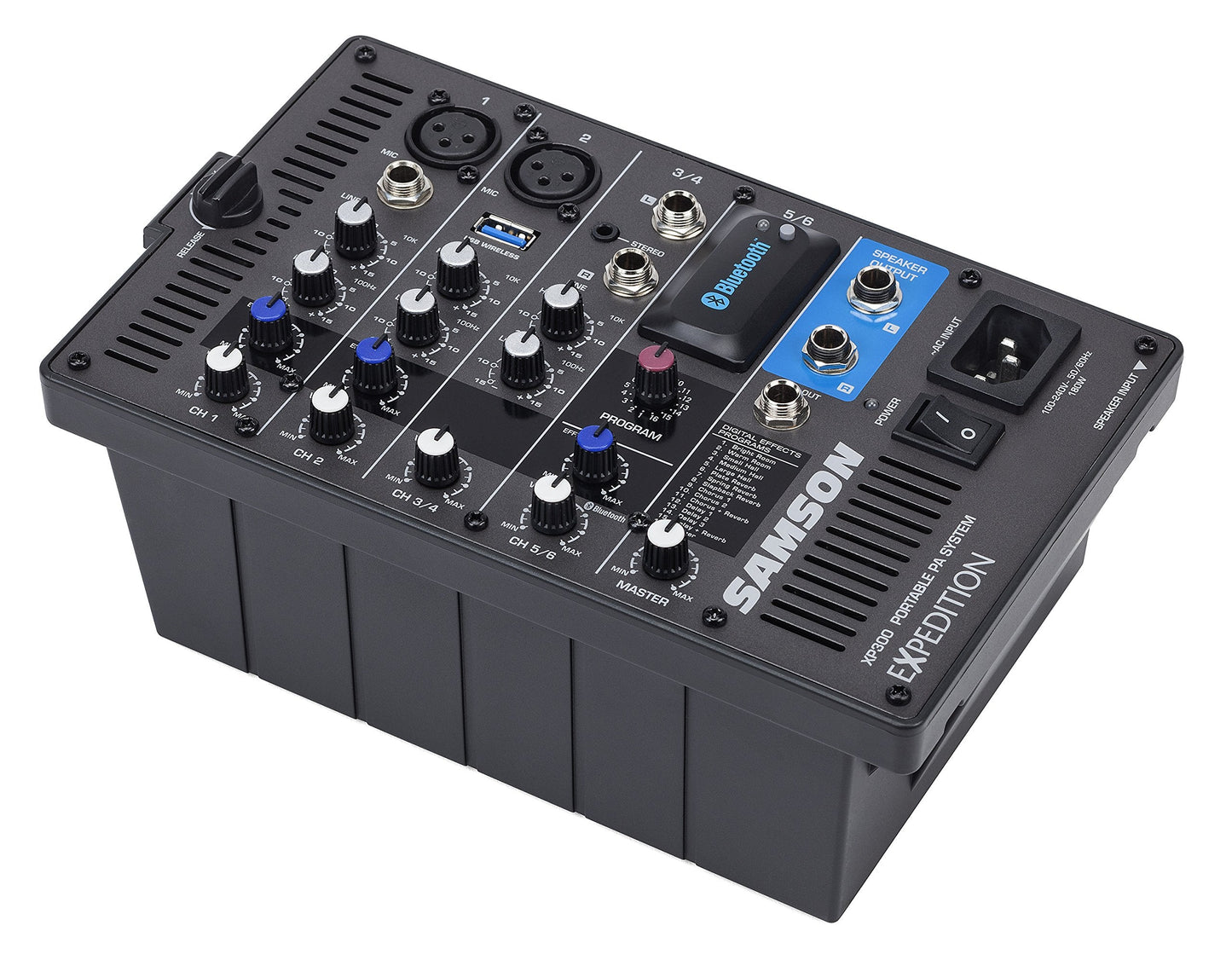 Samson Expedition XP300 6" 2-Way 300W All-in-One Portable Bluetooth-Enabled Stereo PA System