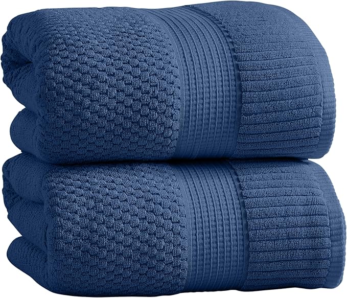 NY Loft 100% Cotton 2 Pack Bath Sheet Towel Set | Super Soft & Absorbent