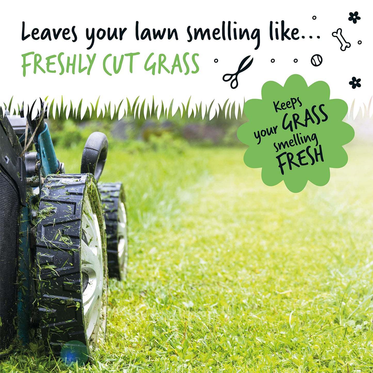 BUGALUGS Artificial Grass Cleaner - Dog Safe, Pet Disinfectant & Lawn Deodoriser - Puppy Urine Cleaner & Odour Eliminator - 1L Super Concentrate - Made in UK Cruelty Free (Fresh Cut Grass 1L)