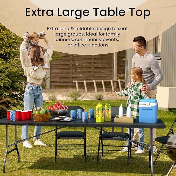 Our Modern Space 8 Feet Foldable Table