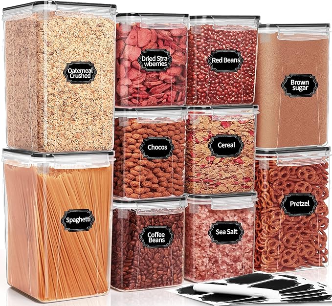PRAKI Large Airtight Food Storage Containers