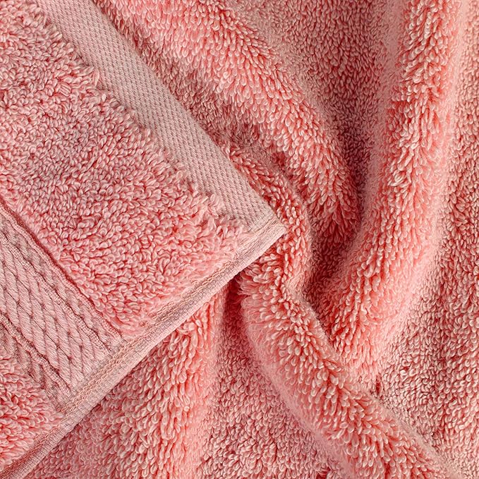 SUPERIOR Egyptian Cotton Pile 8 Piece Towel Set, Includes 2 Bath, 2 Hand