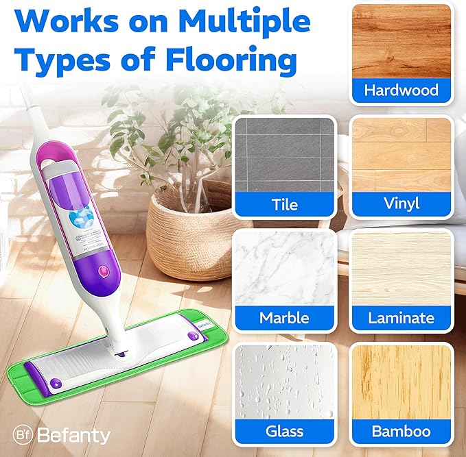 3 Pack Reusable Microfiber Mop Pads, Compatible