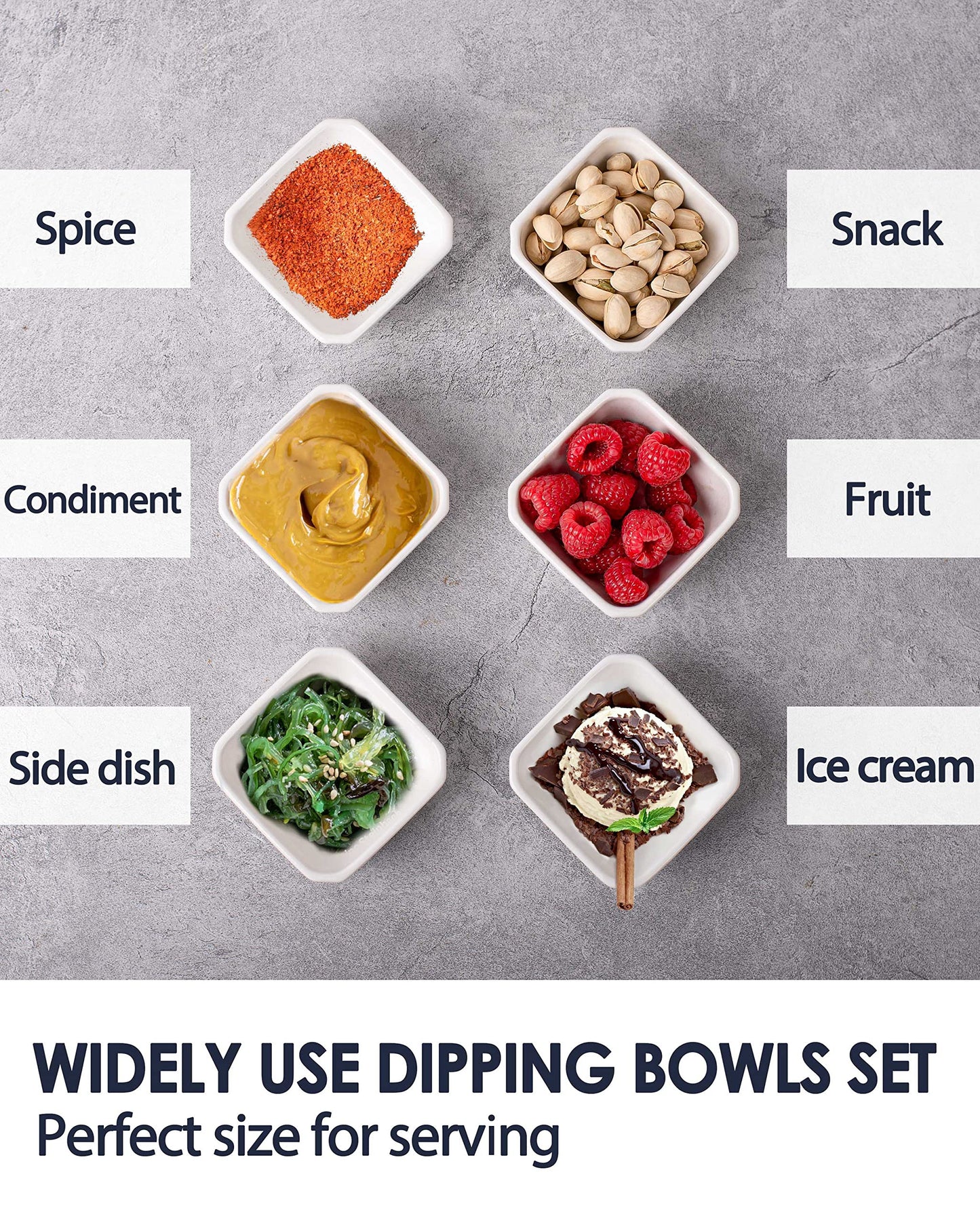 Taeochiy 12 Pack Ceramic Dipping Bowls, 3 Oz Soy Sauce Dish, Small Dip Bowls Set for Sauce, Side Dish, Condiments, Sushi, Ramekins Oven Safe