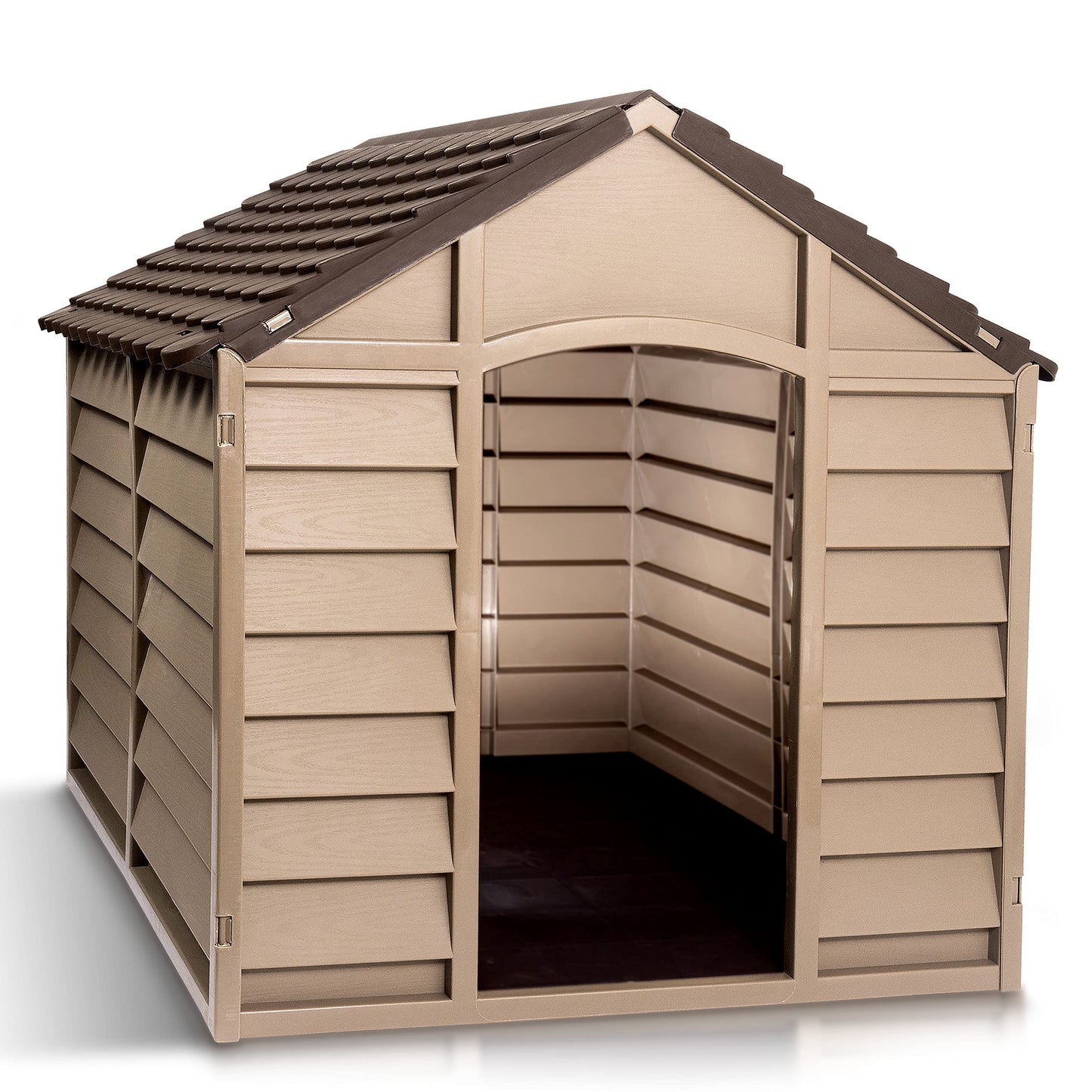Starplast Mocha / Brown Large Dog House/Kennel