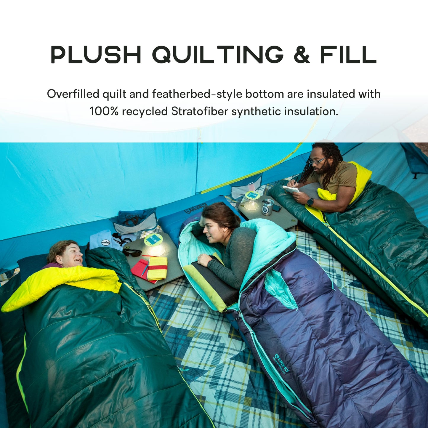 NEMO Equipment Jazz Synthetic Sleeping Bag - Lagoon/Lumen - Double