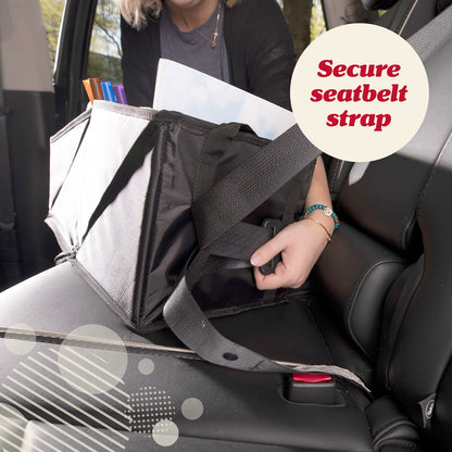 Lusso Gear Car Seat Organiser for Front or Backseat Great for Adults & Kids Featuring 8 Storage Compartments for Toys, Magazines, Tissues, Maps, Books, Documents, Games & More
