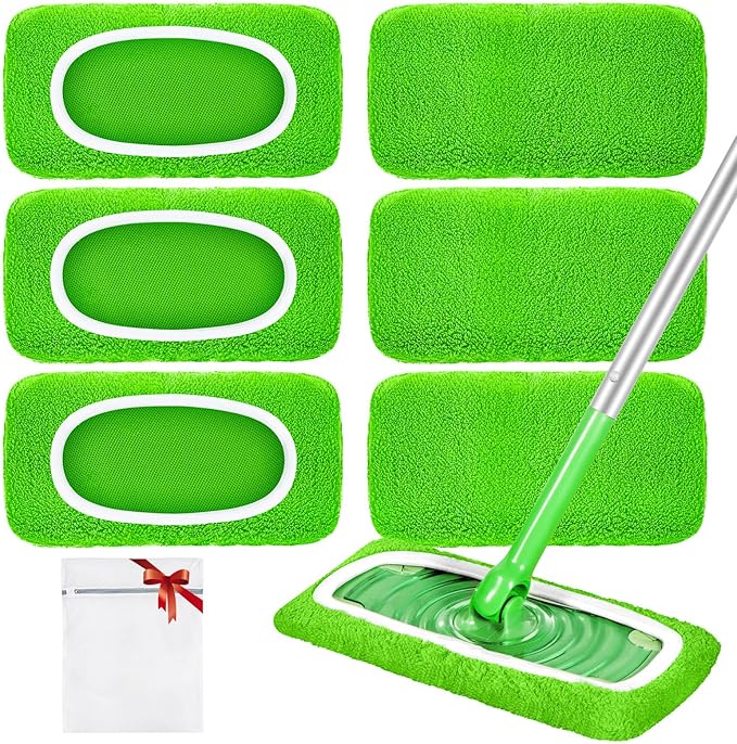Reusable Dry Sweeping Cloths Microfiber Wet Pads Refill Compatible