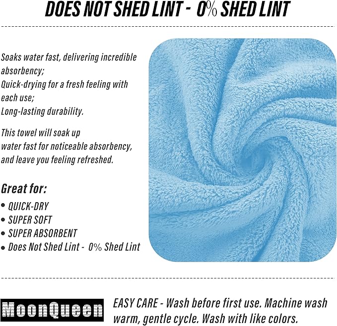 MOONQUEEN 6 Pack Premium Hand Towels
