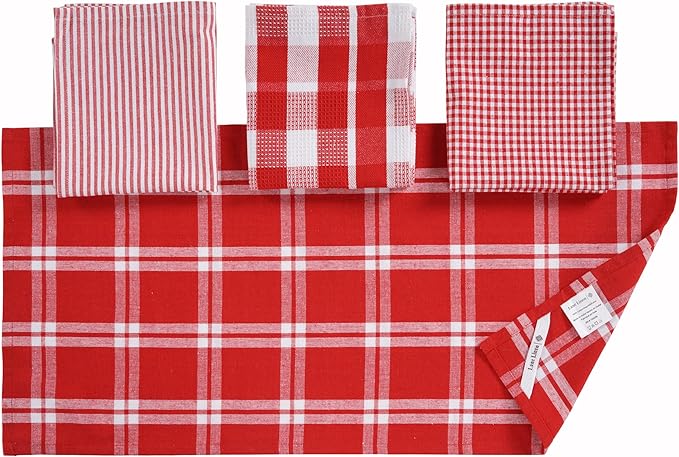 LANE LINEN 100% Cotton Kitchen Dish Cloths, Ultra Soft Absorbent Quick Drying