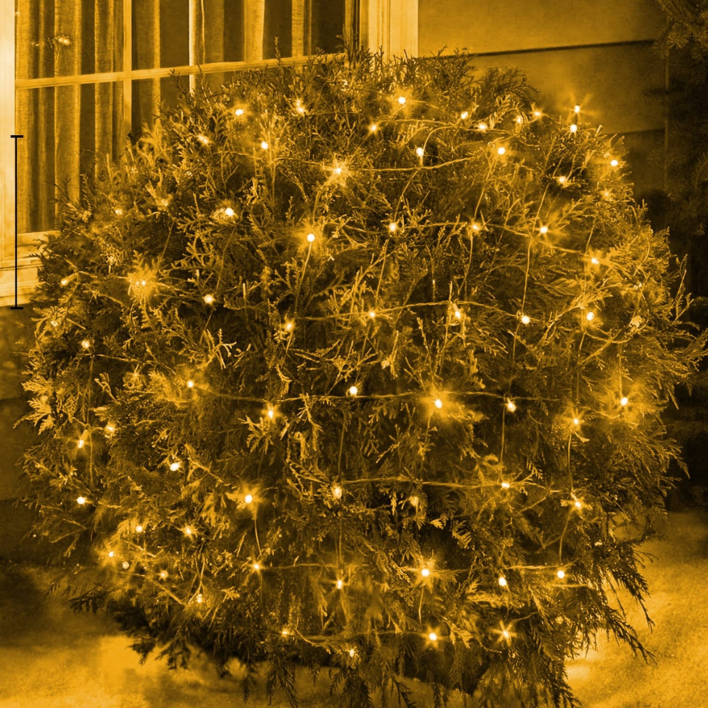 Outdoor Christmas Lights, 360 LED 12FT x 5FT Green Wire Waterproof Christmas Net Light Outdoor Plug in with 8 Modes, Warm White Mesh Lights Decorations for Xmas Indoor Tree Bush Yard Home Decor
