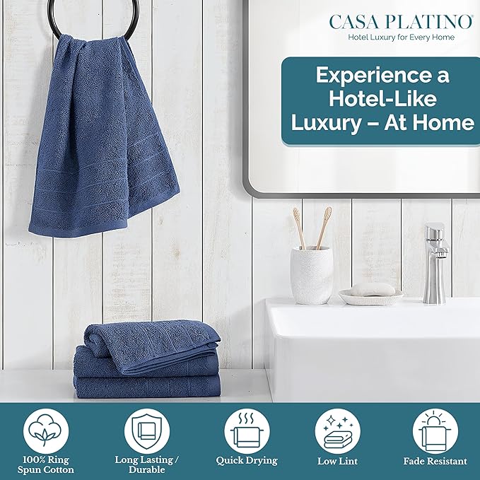 Casa Platino Hand Towels for Bathroom