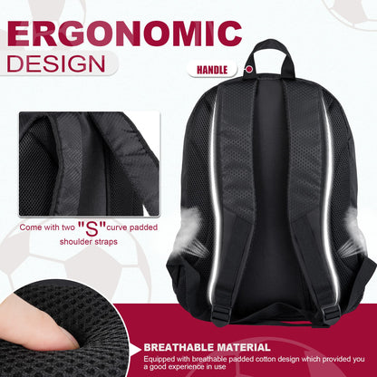 Himal Outdoors Soccer Bag-Backpack for Soccer,Backpack for Football & Volleyball & Handball,Sports Bag with Separate Cleat and Ball Holder