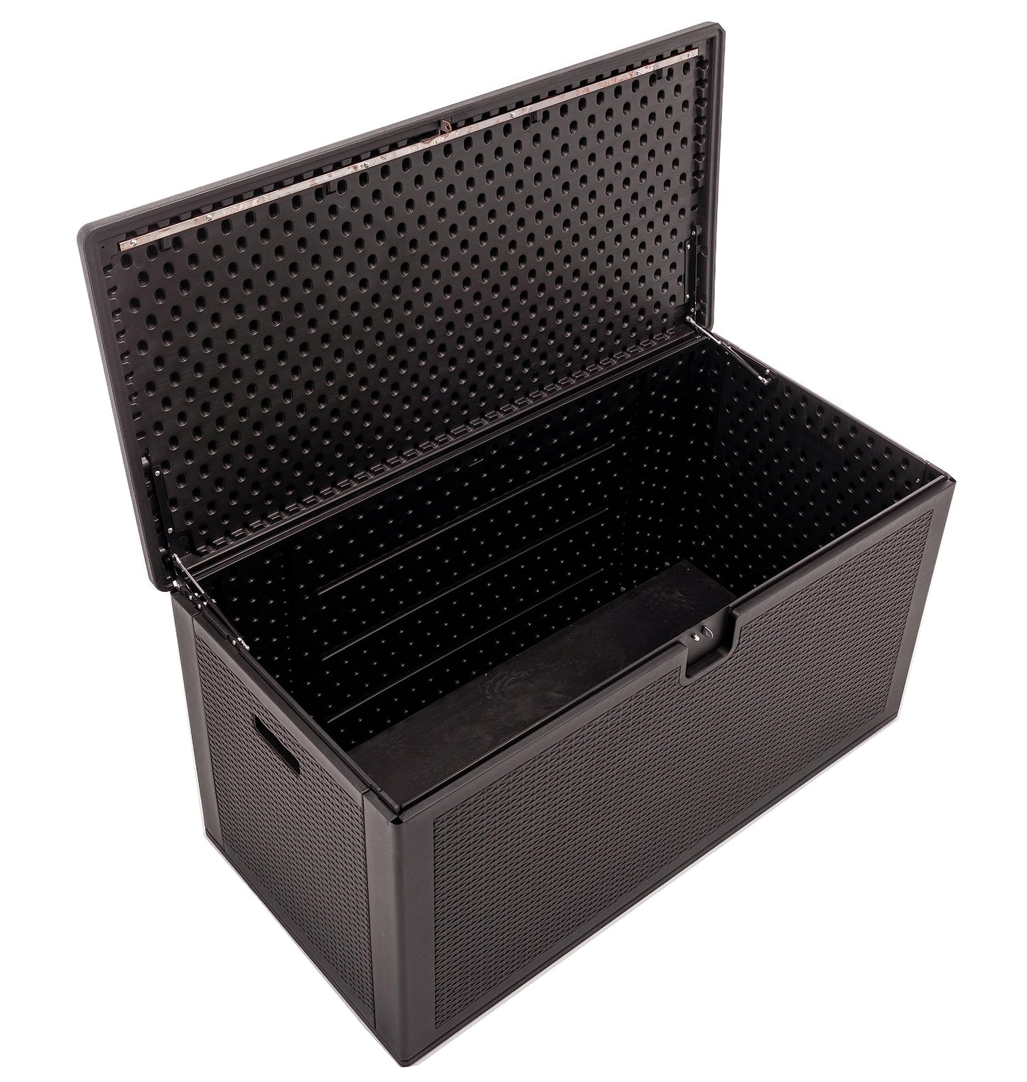 BTExpert Set of 2, 150 Gallon Extra Large Deck Box Outdoor Storage Container for Patio Furniture Cushions Garden Tools Pool Supplies Sports Equipment Waterproof Lockable Steel Rod Metal insert