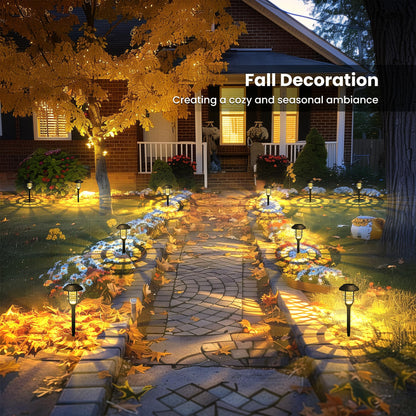 SOLPEX Solar Lights for Outside, Solar Outdoor Pathway Garden Lights Waterproof, Solar Powered Landscape Lighting for Yard, Garden, Pathway, Patio, Porch, Walkway, Driveway, 8 Pack(Warm White)