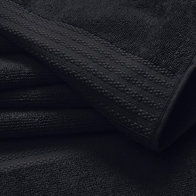 GLAMBURG Premium Cotton 4 Pack Bath Towel Set