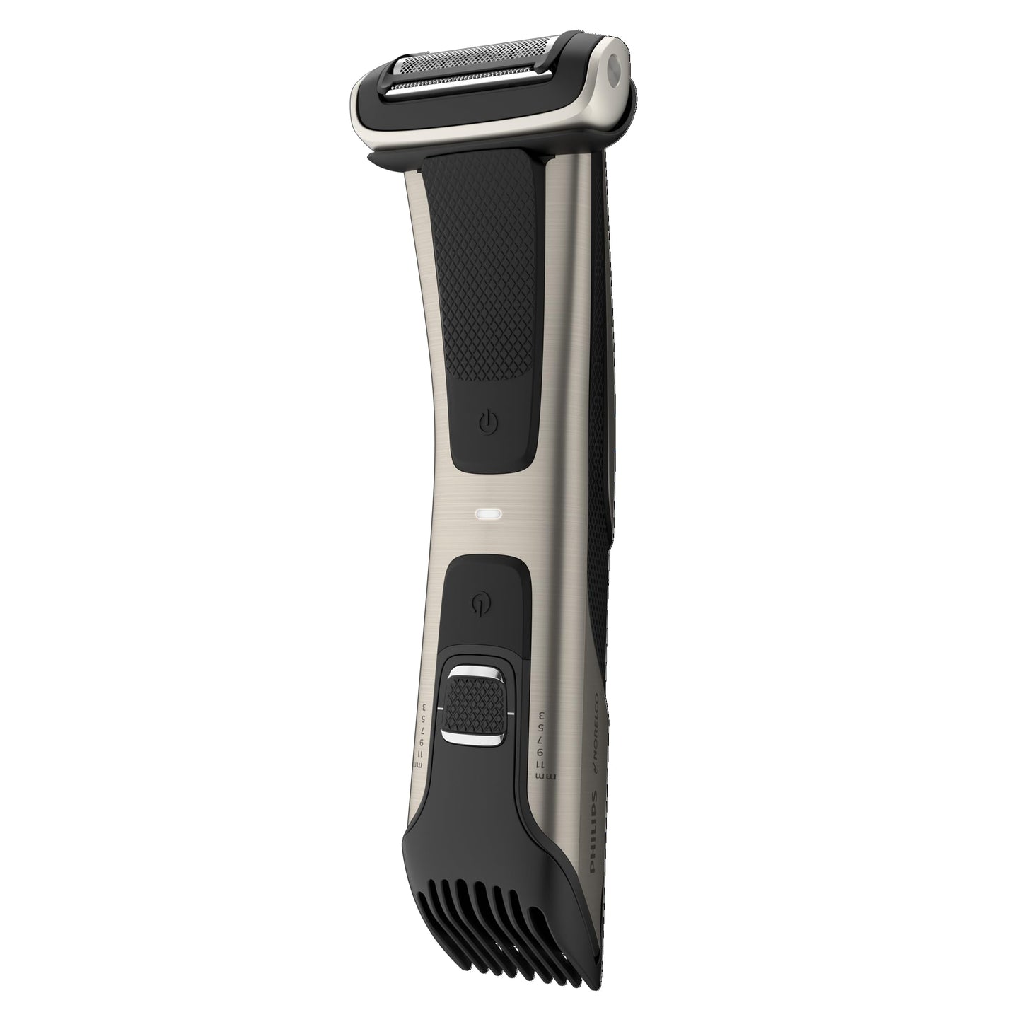 Philips Norelco Body Groomer 7000 Series, Men's Whole Body Groomer, Contour-Following 2D Flexing Head, Triple Protect Shave System & Intimate Body Hair Trimmer, 100% Showerproof, BG7480/50