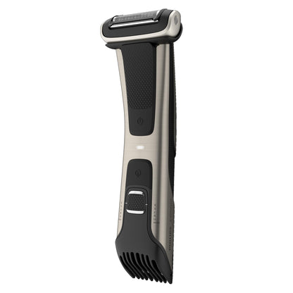 Philips Norelco Body Groomer 7000 Series, Men's Whole Body Groomer, Contour-Following 2D Flexing Head, Triple Protect Shave System & Intimate Body Hair Trimmer, 100% Showerproof, BG7480/50