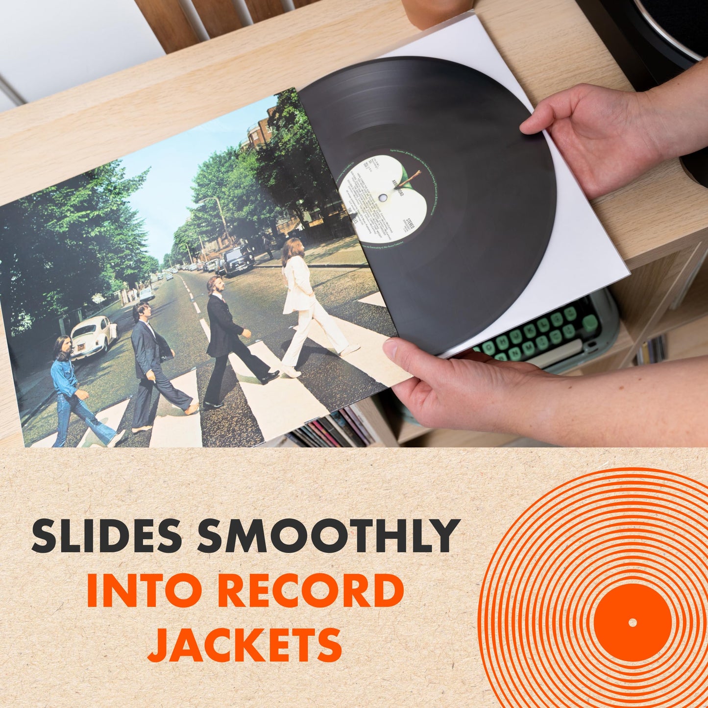 50x 12 Inch Anti Static Inner Vinyl Record Sleeves | Audiophile Poly Lined Plastic Protective Album LP Sleeve | Replaces Paper Sleeves & Fits Inside Cardboard Inners | Archival Quality Triple Ply