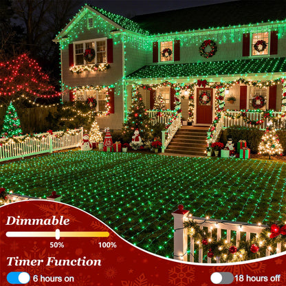 750 LED Christmas String Lights Outdoor, 240FT Twinkle Fairy Lights with Timer & Memory, 12 Modes Dimmable Waterproof St Patricks Day Decorations for House Patio Wedding Party Christmas, Green
