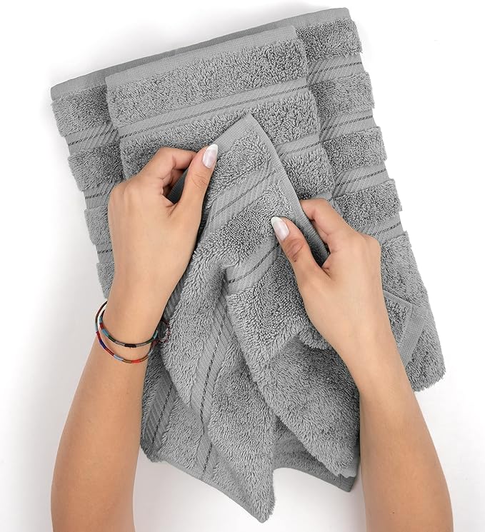 American Soft Linen Luxury 4 Piece Bath Towel Set, 600 GSM 100% Cotton Turkish