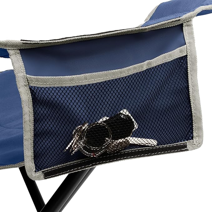 Coleman Big-N-Tall Camping Chair with Cup Holder & Side Pocket, Water-Resistant XL Outdoor Seat Supports up to 600 lbs, Great for Camping, Tailgating, Firepits, Patio, & More