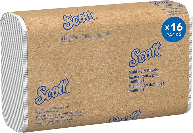 Scott Professional Universal Multifold Narrow Width Paper Towels, Absorbency
