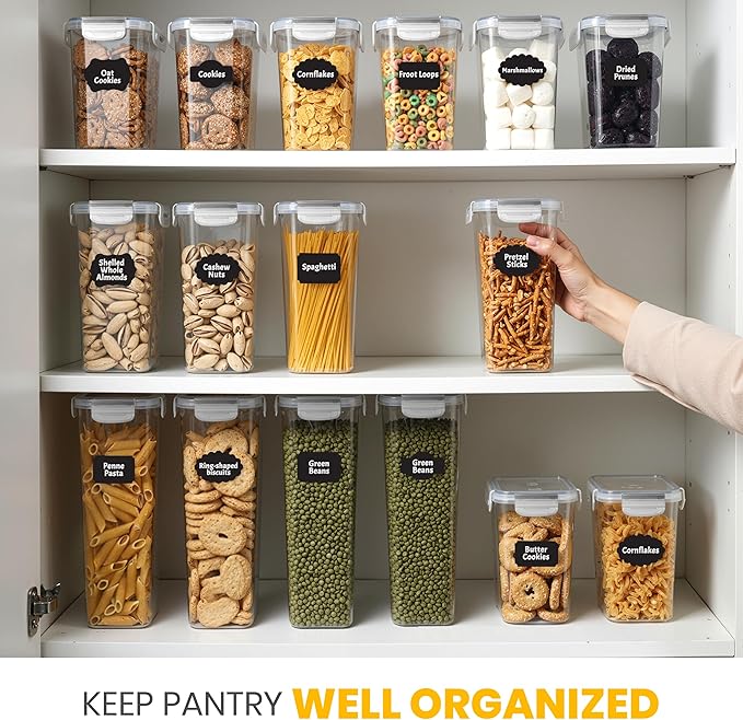KICHLY Airtight Food Storage Containers Set