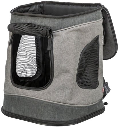 Trixie Rucksack Timon, 34 × 44 × 30 cm, schwarz/grau